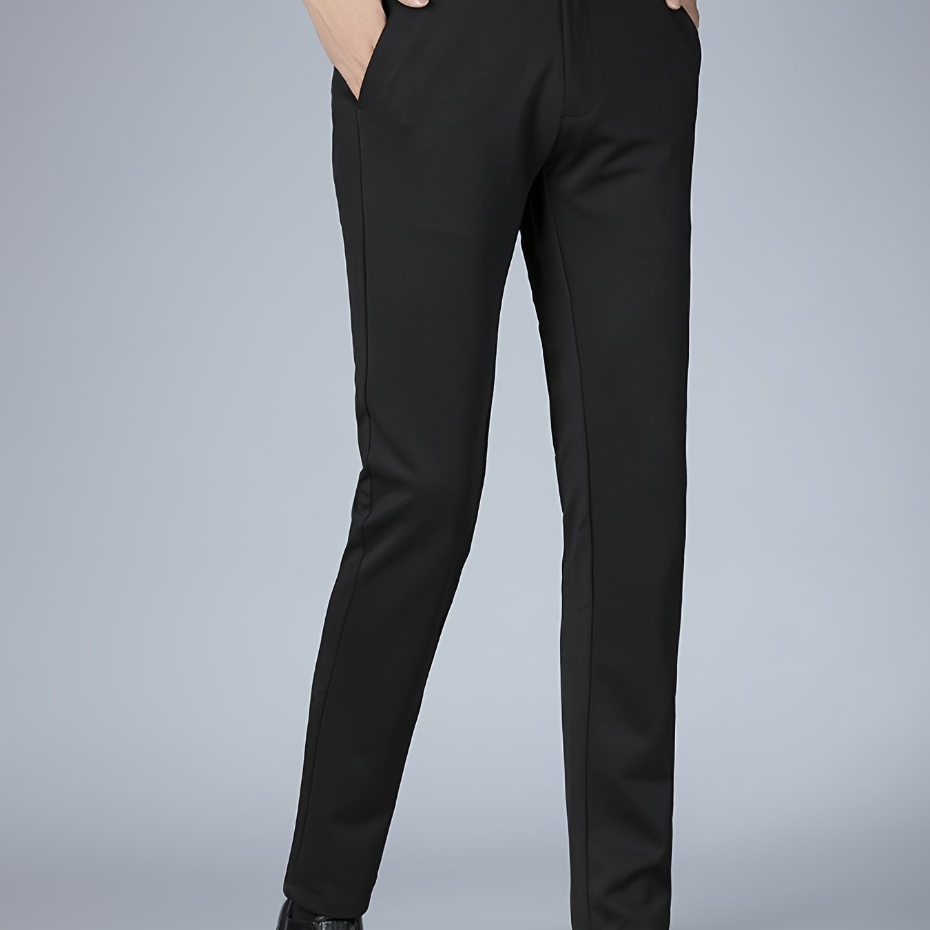 Men's Classic Formal Dress Pants Solid Stretch Business