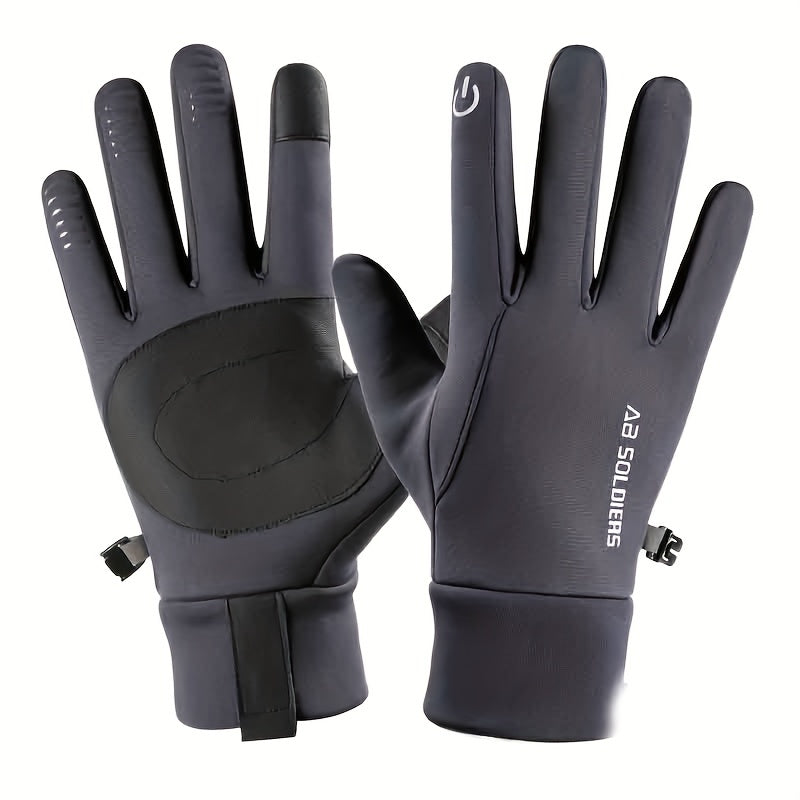 Winter Cycling Gloves Warm Polar Fleece Touch Screen Full Finger Gloves