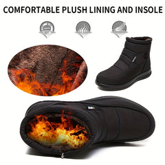Women's Non slip Medium Tube Snow Shoes Warm Thick Bottom Shoes