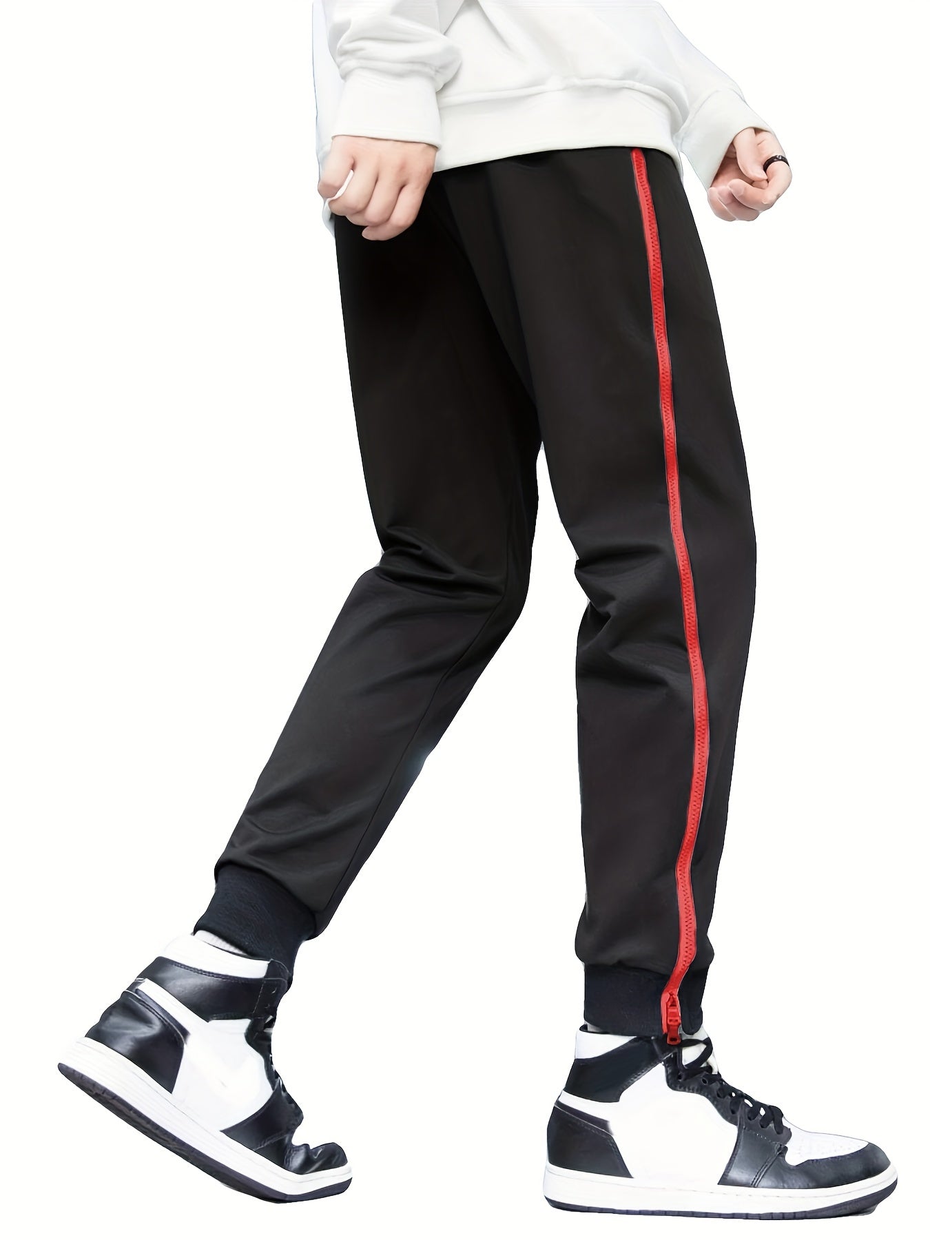 Creative Graphic Print Track Pants Men's Casual Comfy Joggers Sweatpants