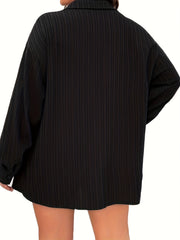 Striped Long Sleeve Shirt & Shorts Set