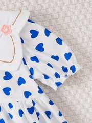 Toddler Baby Girls Stylish Tunic Dress Summer Floral Doll Collar
