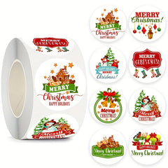 500 Christmas Stickers: Joyful Festive Decorations