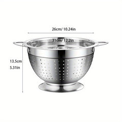 Stainless Steel Drain Basket Vegetable Washing Basket