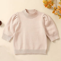 Cozy Knit Baby Sweater Long Sleeve Pullover Top