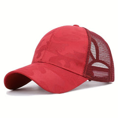 Kids Mesh Sunshade Ponytail Baseball Cap