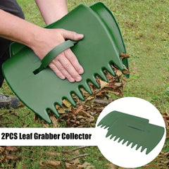 2pcs Leaf Collector Set Grabs Leaves Garden Cleaning Shovel