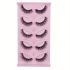 5 Pairs Natural Look Fluffy False Eyelashes