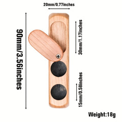 Portable Wood Cigarette Case Double Hole Double Hole With Storage