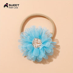 Mesh Flower Baby Headband Photography Prop