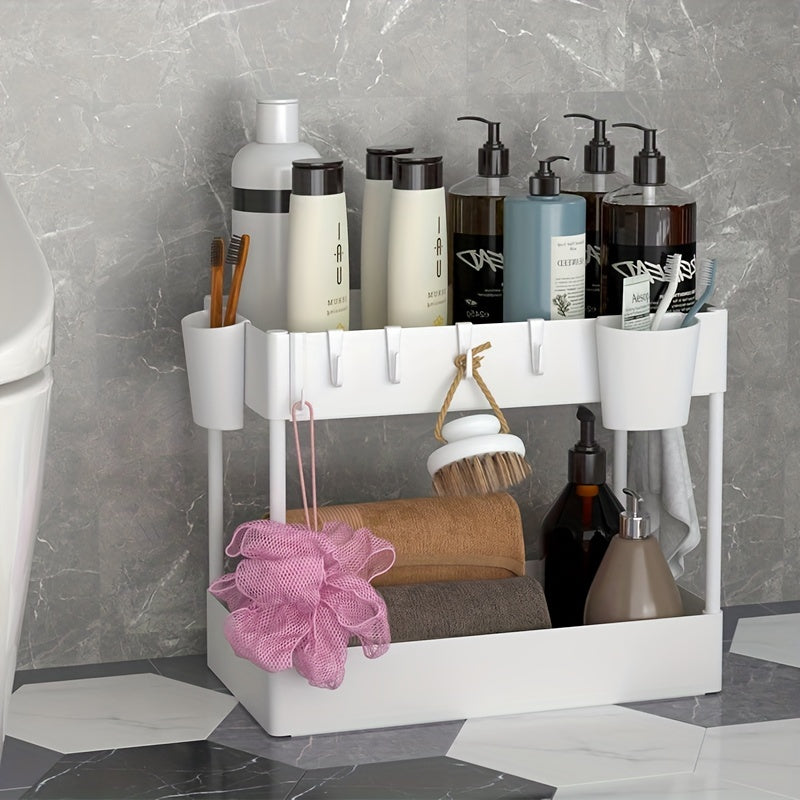 Double Layer Storage Rack Kitchen Sink Disassembly and Storage
