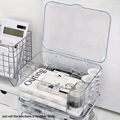 Office Supplies Storage Box Large Capacity for Tidy Workspace