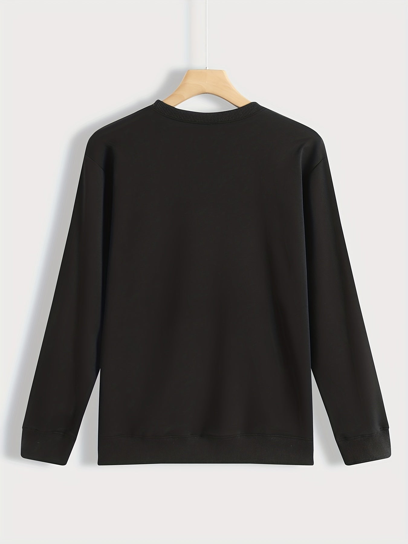 Leopard Heart Print Pullover Sweatshirt for Women