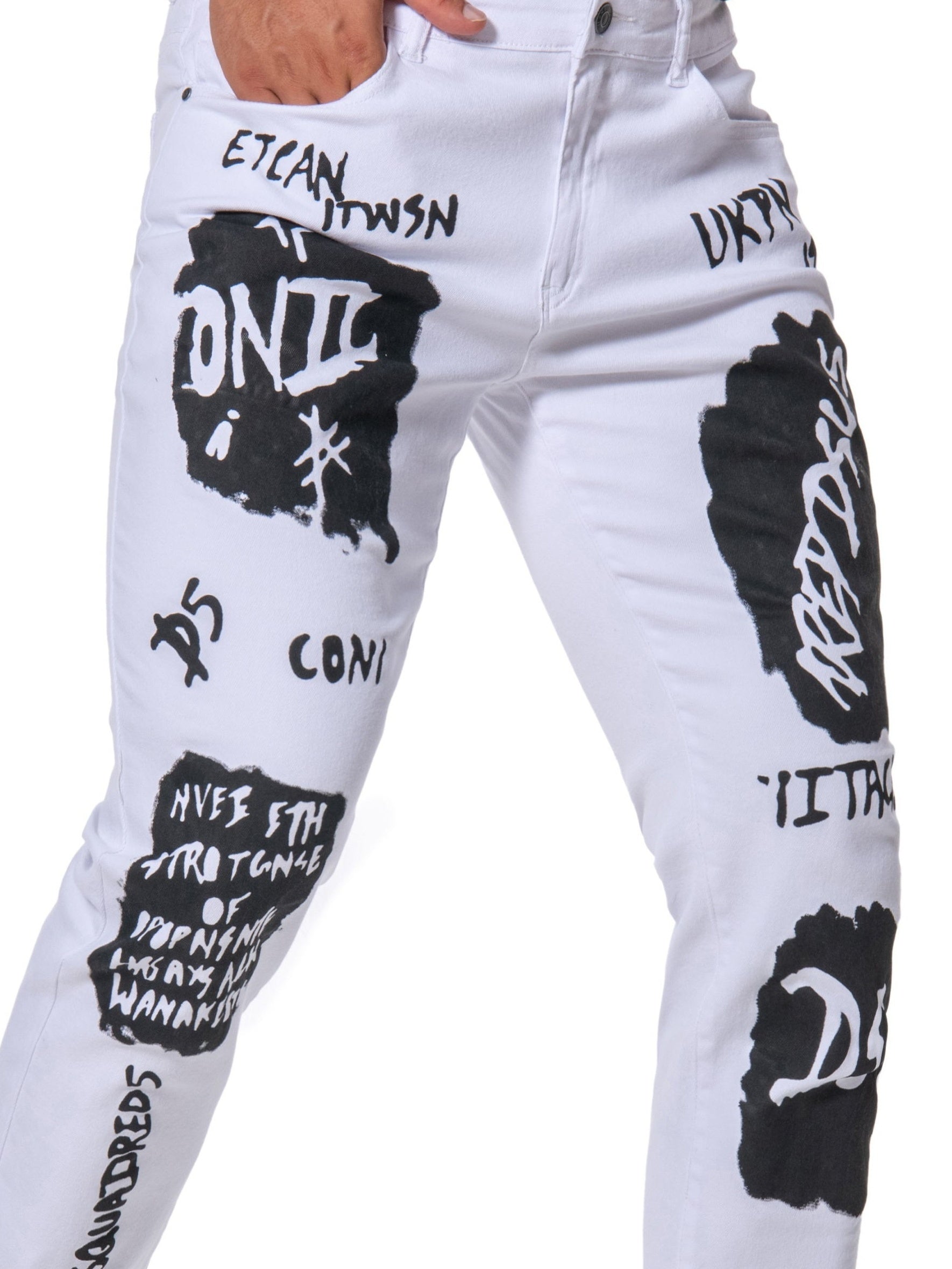 Slim Fit Jeans Men's Casual Street Style Denim Pants