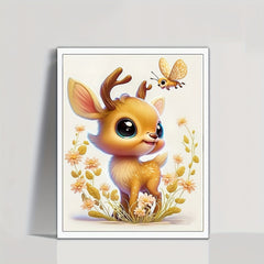 Rhinestone Painting Embroidery Cartoon Animal Deer 5D DIY Picture