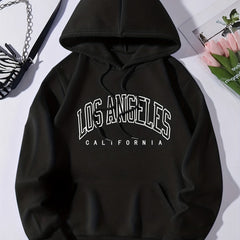 Kangaroo Pocket Preppy Hoodie Casual Long Sleeve Drawstring Hoodies