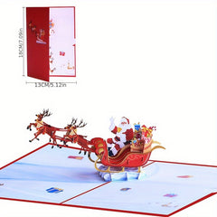 3D Printing Flying Deer Car Christmas Holiday Greeting Card