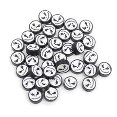 Halloween Flat Polymer Clay Beads 100 Pieces Bag DIY Craft Jewelry Spacer