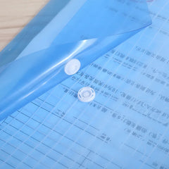 10pcs A4 Transparent File Bags, Closure Folder, Color Info