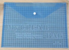 10pcs A4 Transparent File Bags, Closure Folder, Color Info