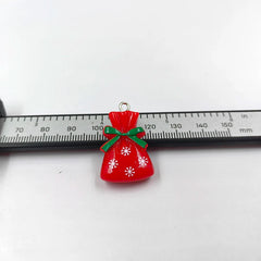 10pcs European Christmas Snow Bag Charms for Jewelry Making