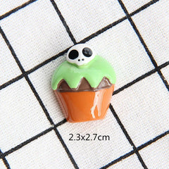 10pcs Halloween Resin Ornaments Flatback Embellishment Charms for DIY Making