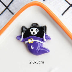 10pcs Halloween Resin Ornaments Flatback Embellishment Charms for DIY Making