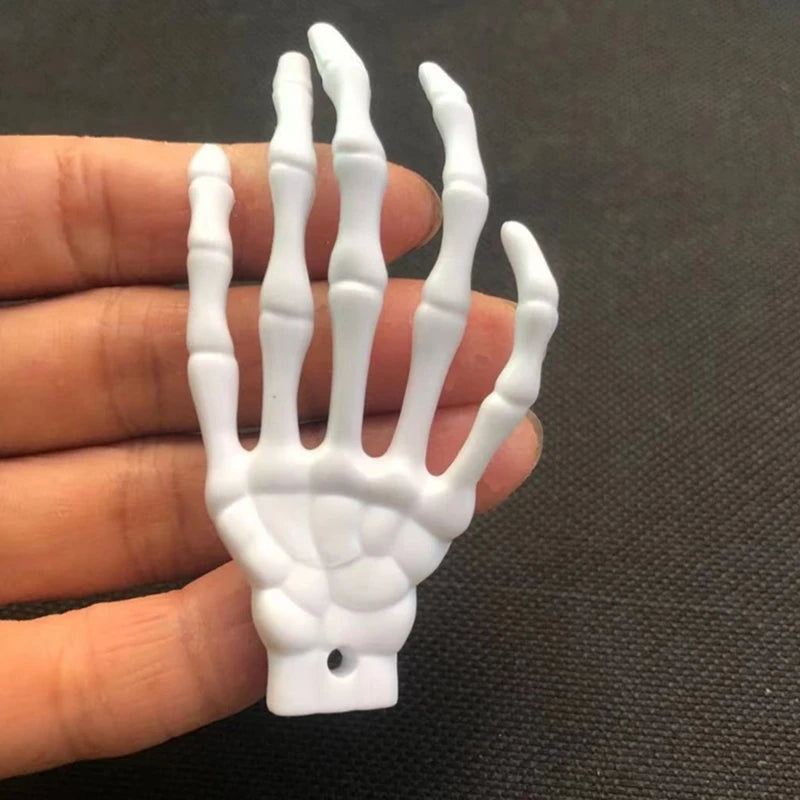 10pcs Halloween Skeleton Hand Figurine Pendant Decoration