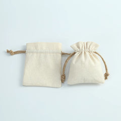 10pcs Cotton Jewelry Bags Necklace Earring Ring Pouch for Wedding