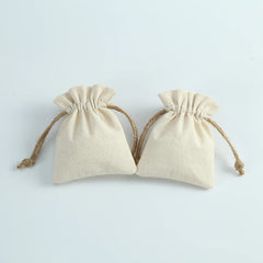 10pcs Cotton Jewelry Bags Necklace Earring Ring Pouch for Wedding