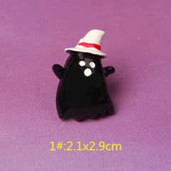 10pcs Halloween Resin Patch DIY Phone Case Hair Clip Earrings
