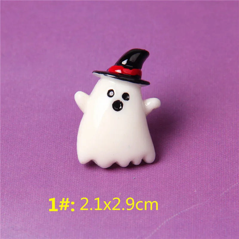 10pcs Halloween Resin Patch DIY Phone Case Hair Clip Earrings