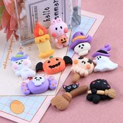 10pcs Halloween Resin Flatback Patch for DIY Phone Hairpin Earrings R176