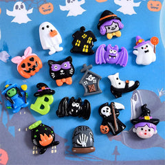 10pcs Halloween Ghost Skull Spider Resin Patch DIY Craft Making R178