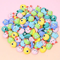 10pcs Halloween Monster Resin Patch DIY Phone Hair Earrings Charms