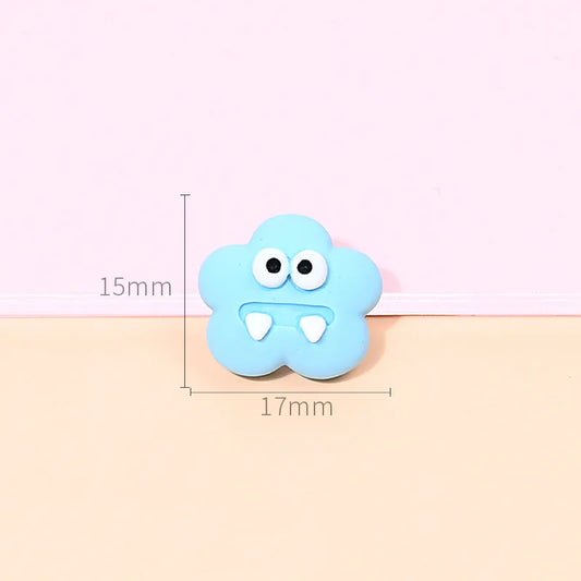 10pcs Halloween Monster Resin Patch DIY Phone Hair Earrings Charms