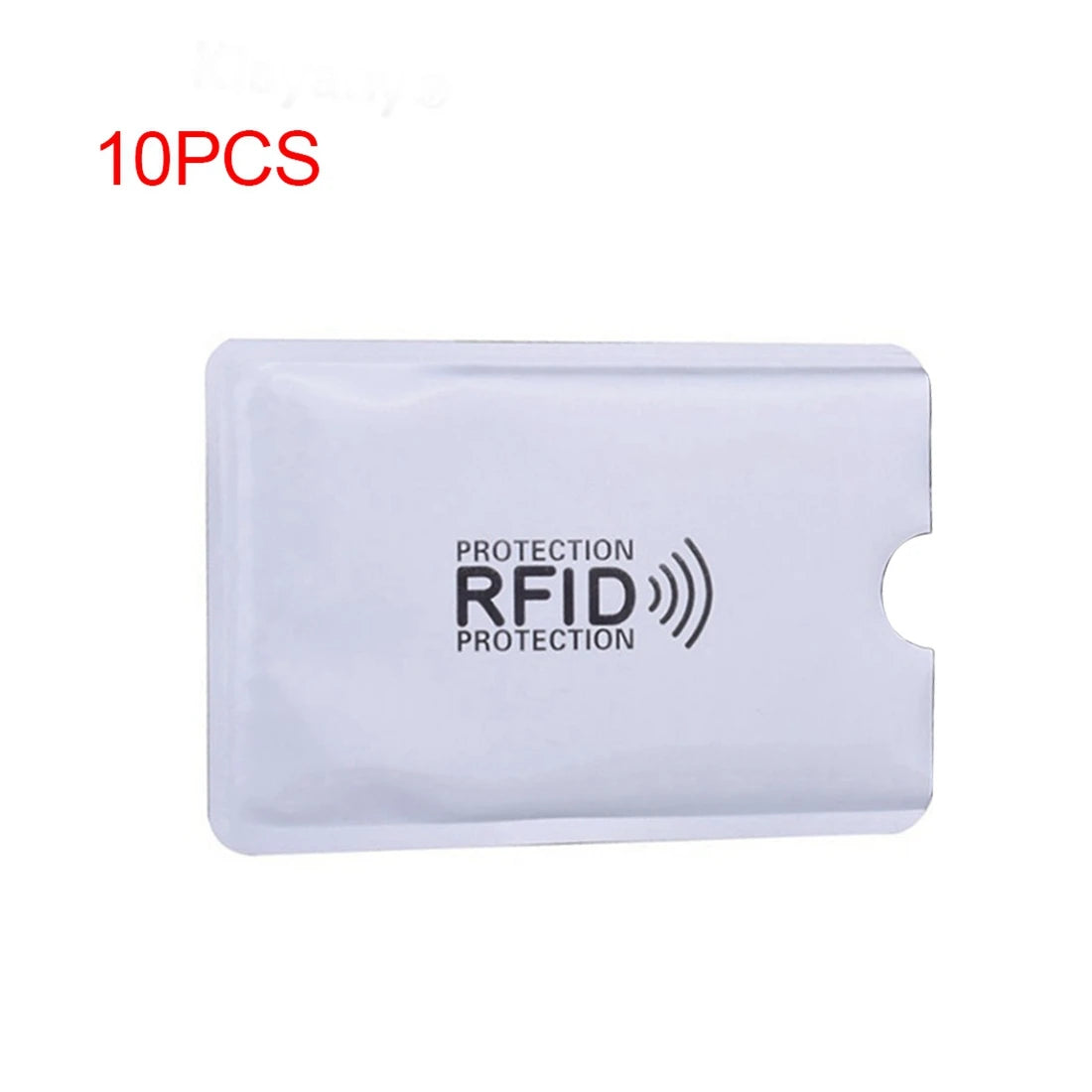 10pcs RFID Shielding Bag Aluminum Foil Anti-Degaussing Card Cover