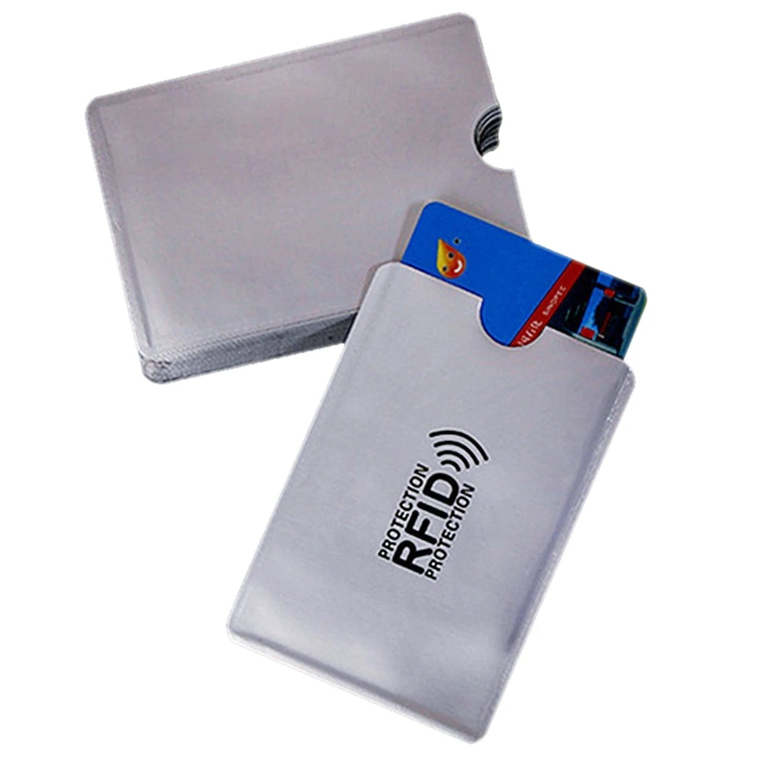 10pcs RFID Shielding Bag Aluminum Foil Anti-Degaussing Card Cover