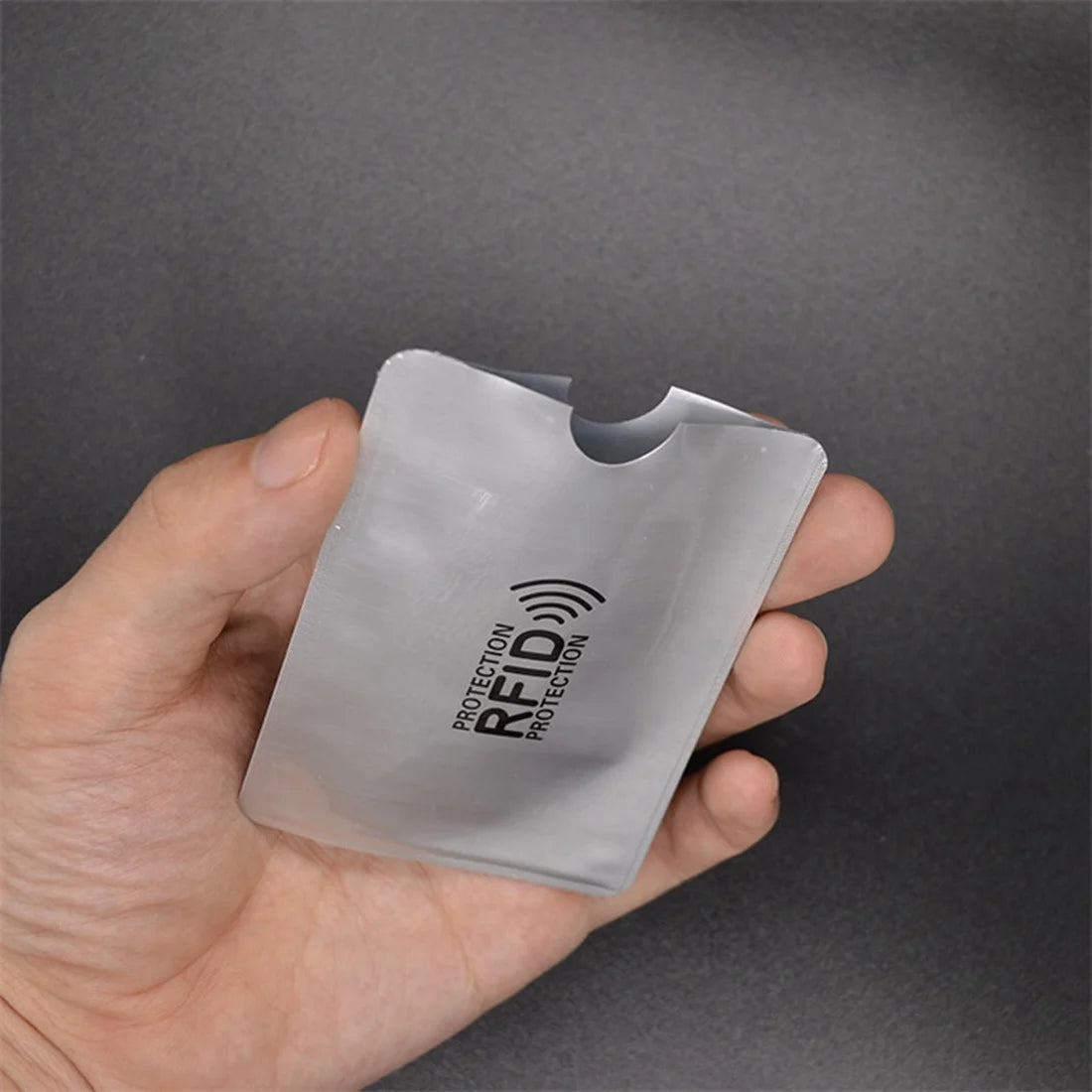 10pcs RFID Shielding Bag Aluminum Foil Anti-Degaussing Card Cover