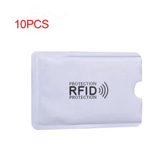 10pcs RFID Shielding Bag Aluminum Foil Anti-Degaussing Card Cover