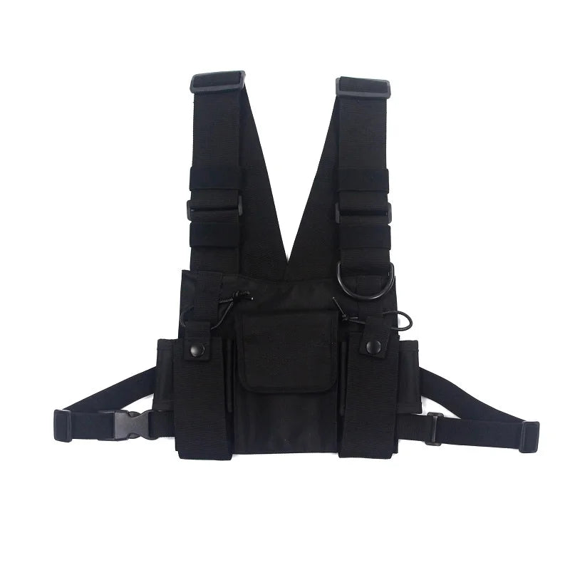 BYBB'S DARK Hip Hop Streetwear Men Tactical Shoulder Bags Chest Rig Bag