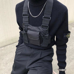 BYBB'S DARK Hip Hop Streetwear Men Tactical Shoulder Bags Chest Rig Bag