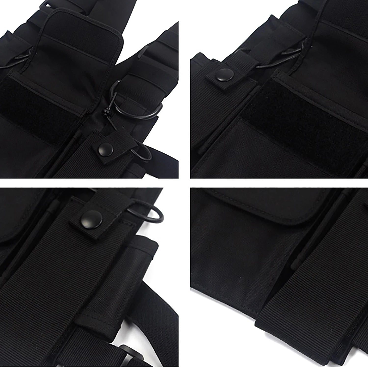 BYBB'S DARK Hip Hop Streetwear Men Tactical Shoulder Bags Chest Rig Bag