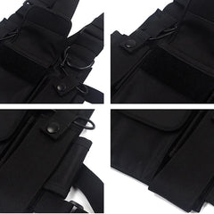 BYBB'S DARK Hip Hop Streetwear Men Tactical Shoulder Bags Chest Rig Bag