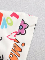 Girls Stylish Graffiti Graphic Hoodie Sweatshirt Pullover Tops