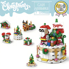 Christmas Santa Claus Building Blocks Toy Set