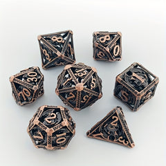 Electroplated Metal Dice Dragon & Skull Combo Tabletop Game Accessories
