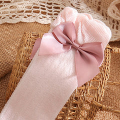 Cozy Bow Socks for Babies Toddlers Kids - Warm & Stylish