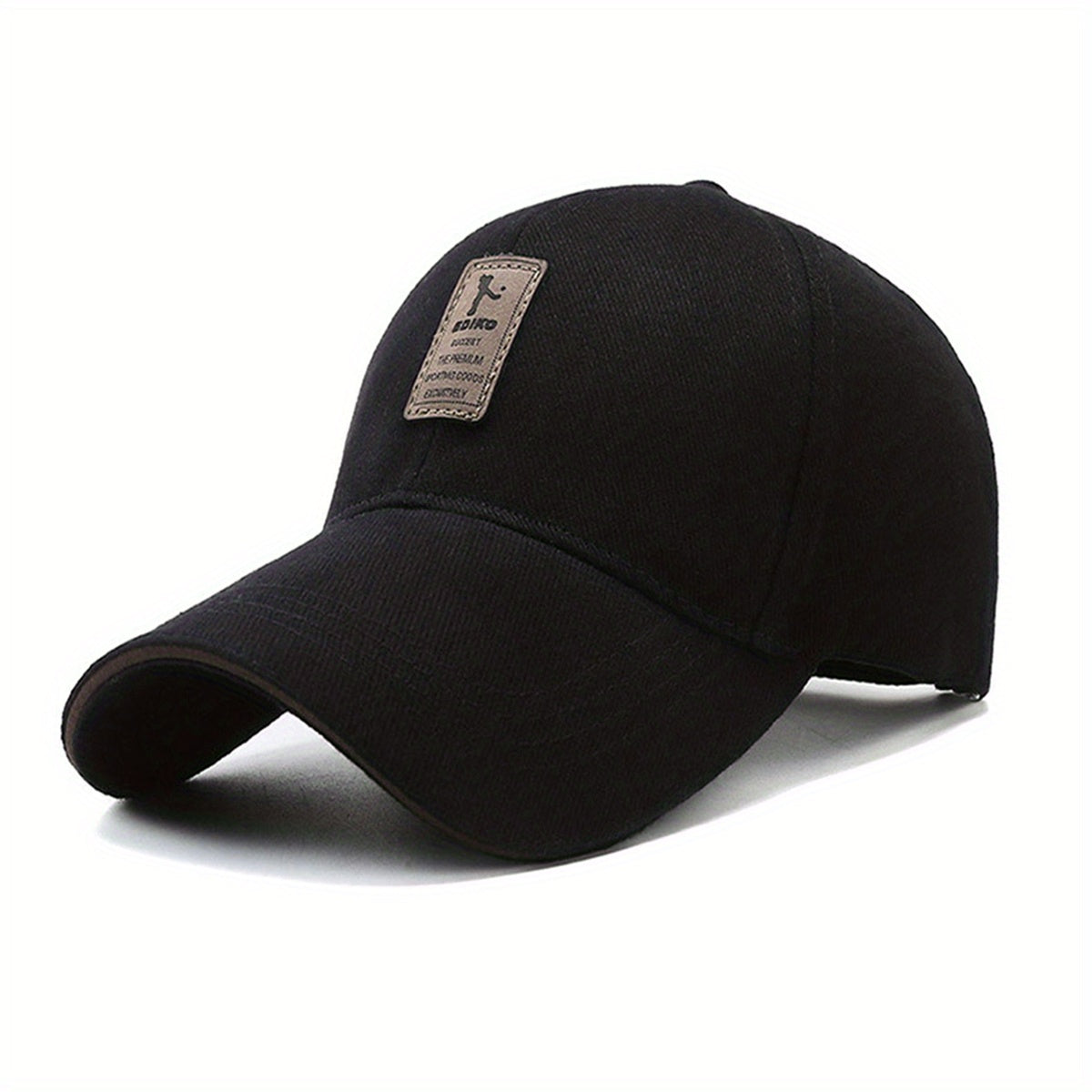 Label Patch Unisex Baseball Cap Solid Casual Dad Hats Adjustable Couple Sun Hats