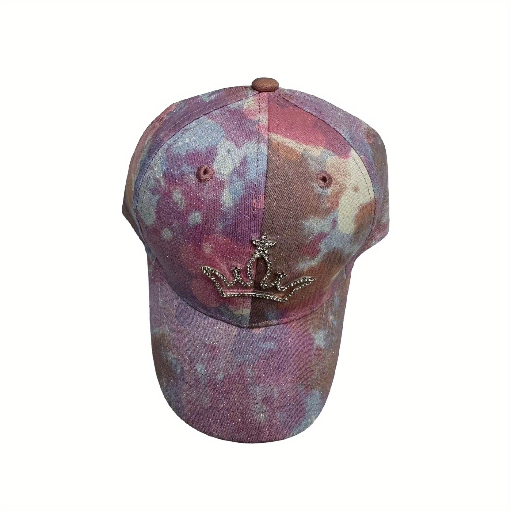 Crown Bear Hat Tie Dye Cotton Duck Tongue Hat for Kids